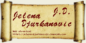 Jelena Đurkanović vizit kartica